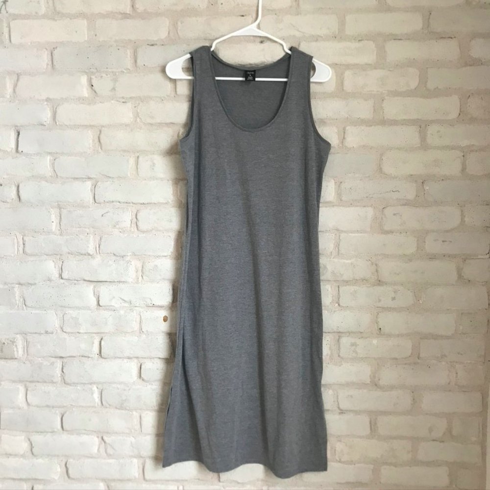 City Strats Gray Sleeveless Dress M